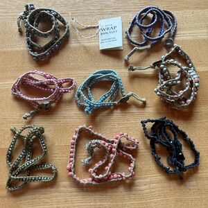 Colorful Beaded Wrap Bracelets